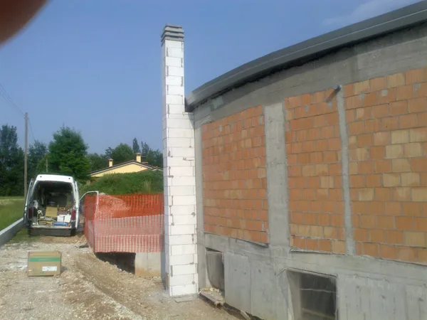 Canna fumaria su misura realizzato da Biocalortech - lavoro 2